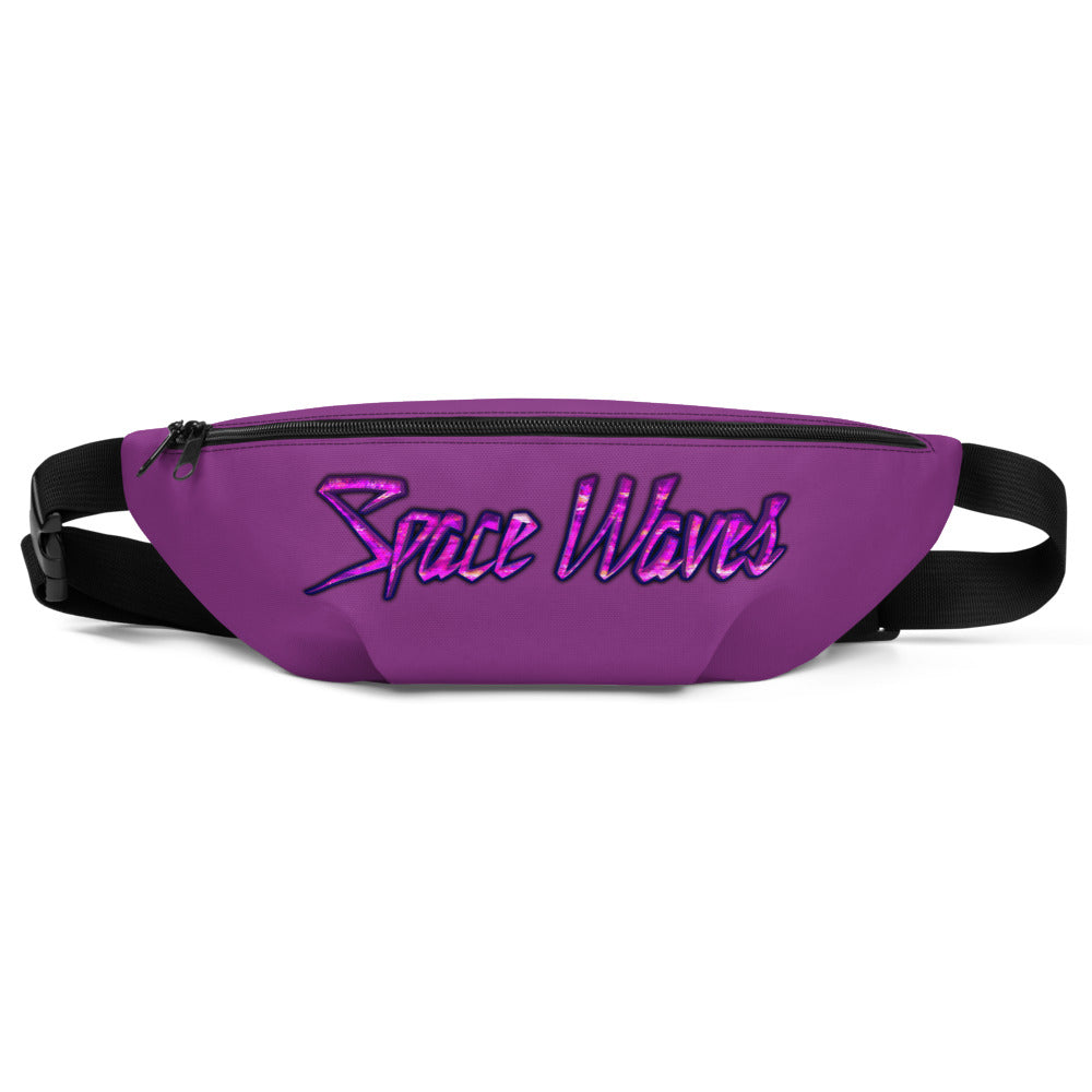 Space Waves Fanny Pack - Purple