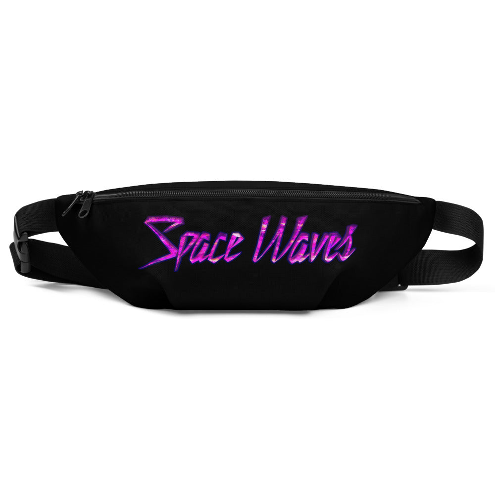 Space Waves Fanny Pack - Black