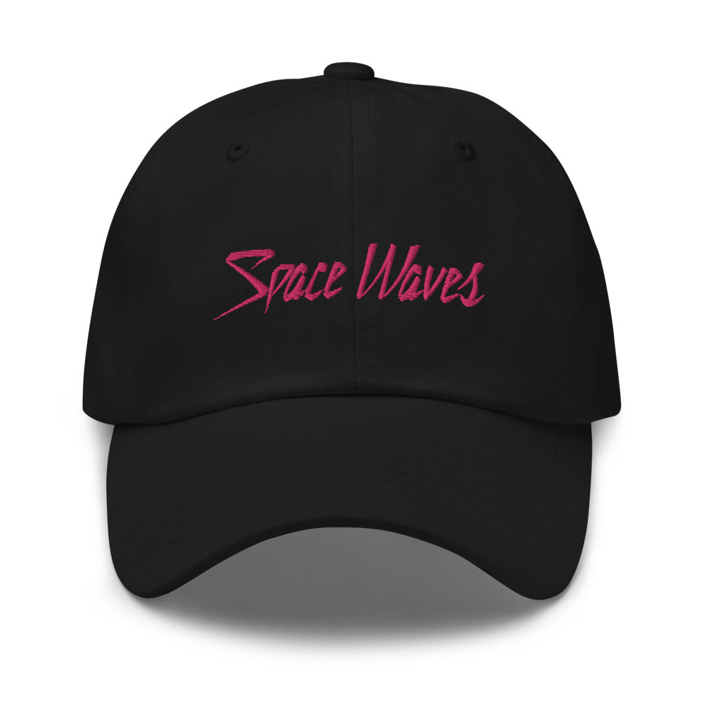 Space Waves Dad Hat - Black