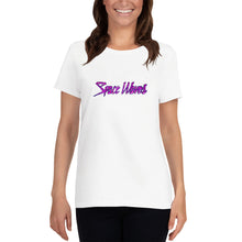 Load image into Gallery viewer, Women&#39;s Classic Space Waves T-Shirt - White
